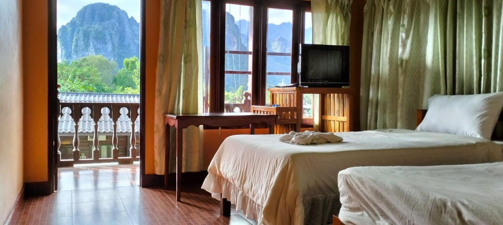 Bungalows Le Jardin Vangvieng Vang Vieng Exteriör bild